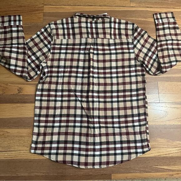 NWT! Men’s PacSun Plaid Button-Down Shirt, 100% Cotton, Western, Large - Picture 7 of 9